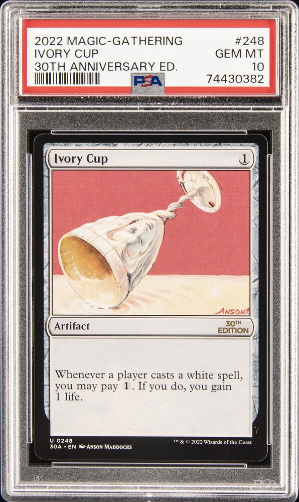 2022 MAGIC: THE GATHERING 30TH ANNIVERSARY EDITION #248 IVORY CUP PSA 10