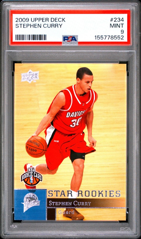 2009 UPPER DECK #234 STEPHEN CURRY ROOKIE RC PSA 9