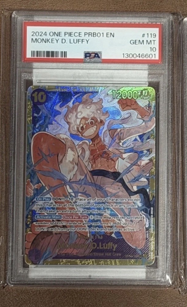 One Piece Monkey D. Luffy PRB01 SEC OP05-119 PSA 10
