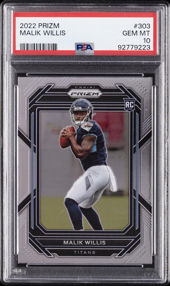 2022 PANINI PRIZM #303 MALIK WILLIS ROOKIE RC PSA 10