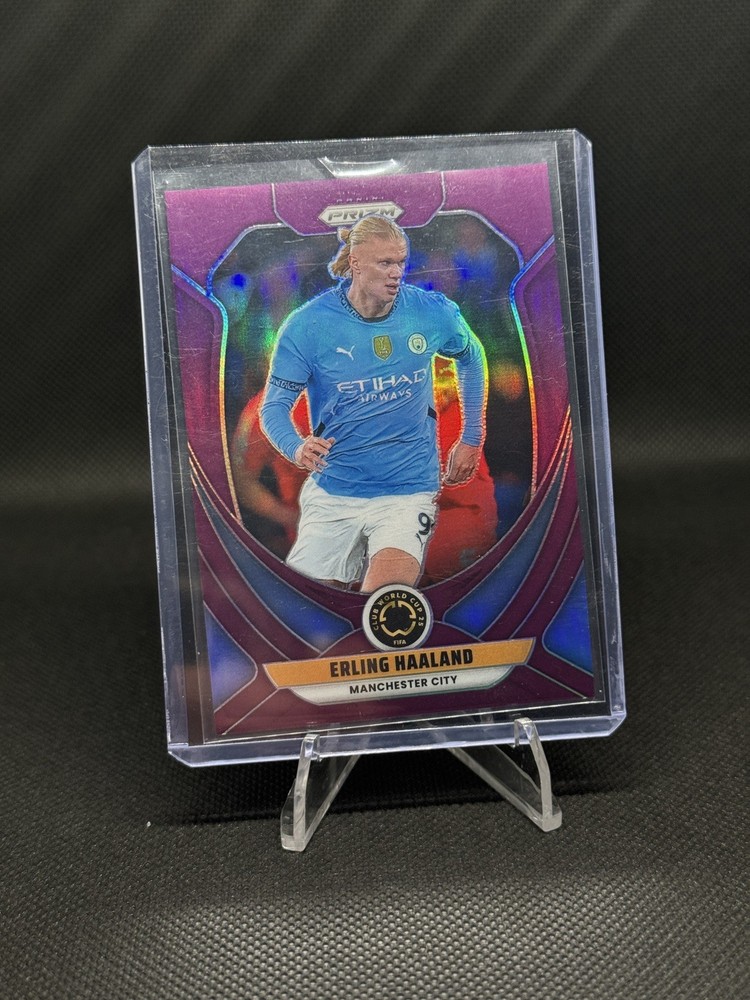 2025 Panini Prizm FIFA Club World Cup Erling Haaland Purple #’ed 17/125 #136