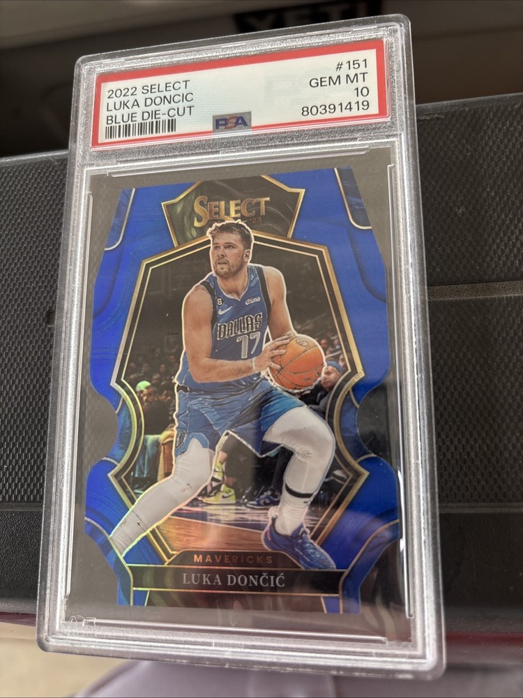 🔥2022 Luka Doncic Select Premier Level Die-cut sp/249-PSA 10 Gem Mint-Mavs🔥
