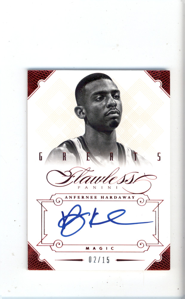 2012 PANINI FLAWLESS BASKETBALL ANFERNEE HARDAWAY AUTO /15