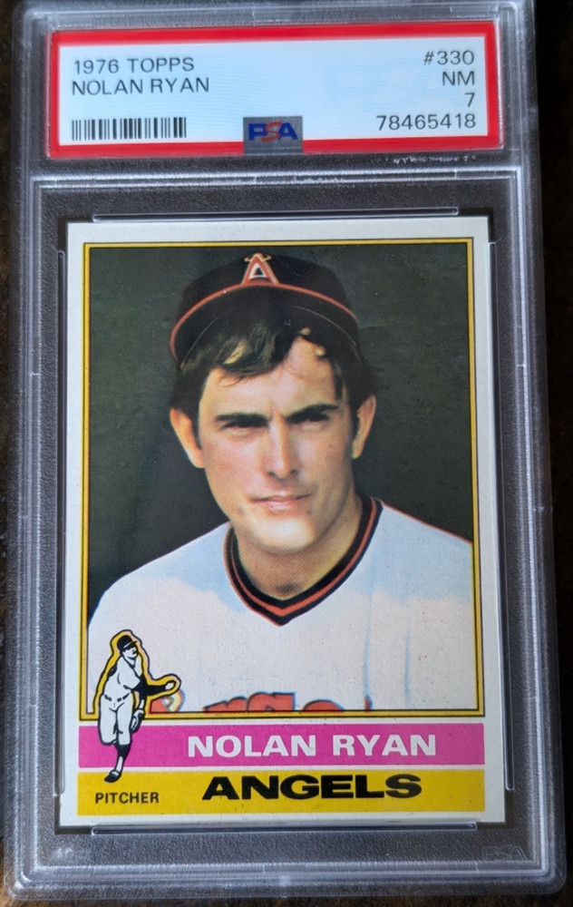 1976 Topps - Nolan Ryan HOF  #330 PSA 7