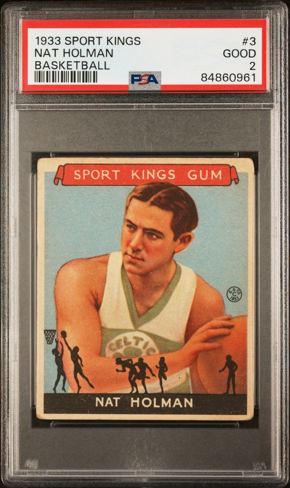 NAT HOLMAN~ 1933 Goudey Sport Kings-HOF🔥PSA 2 Good🔥Great Eye appeal
