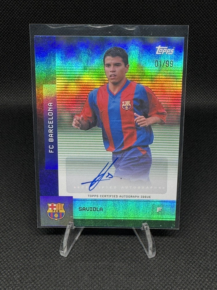 2025-26 Topps FC Barcelona Saviors Auto 🔥 01/99 [BOOKEND] 🔥