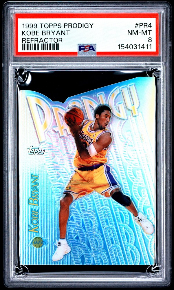 1999 TOPPS PRODIGY REFRACTOR #PR4 KOBE BRYANT PSA 8