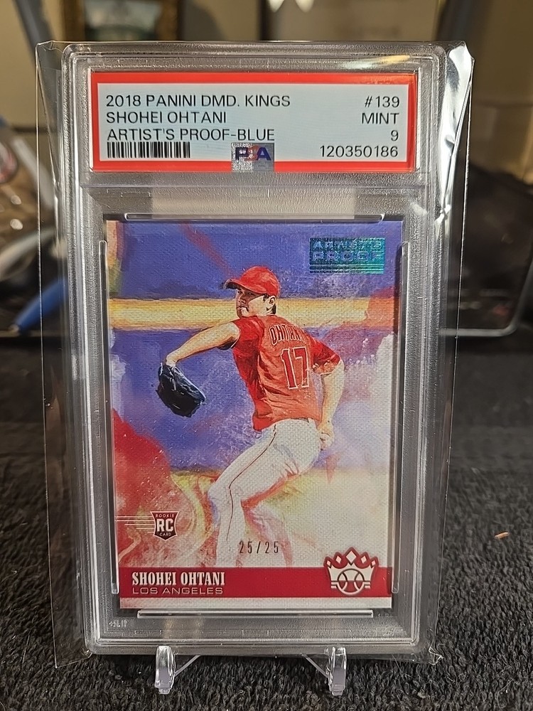 2018 SHOHEI OHTANI (RC) 25/25 PSA 9 Mint Panini Diamond Kings #139 Proof Blue