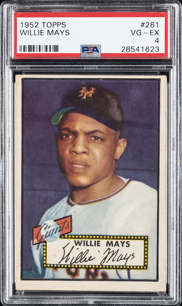 1952 TOPPS #261 WILLIE MAYS ROOKIE RC PSA 4