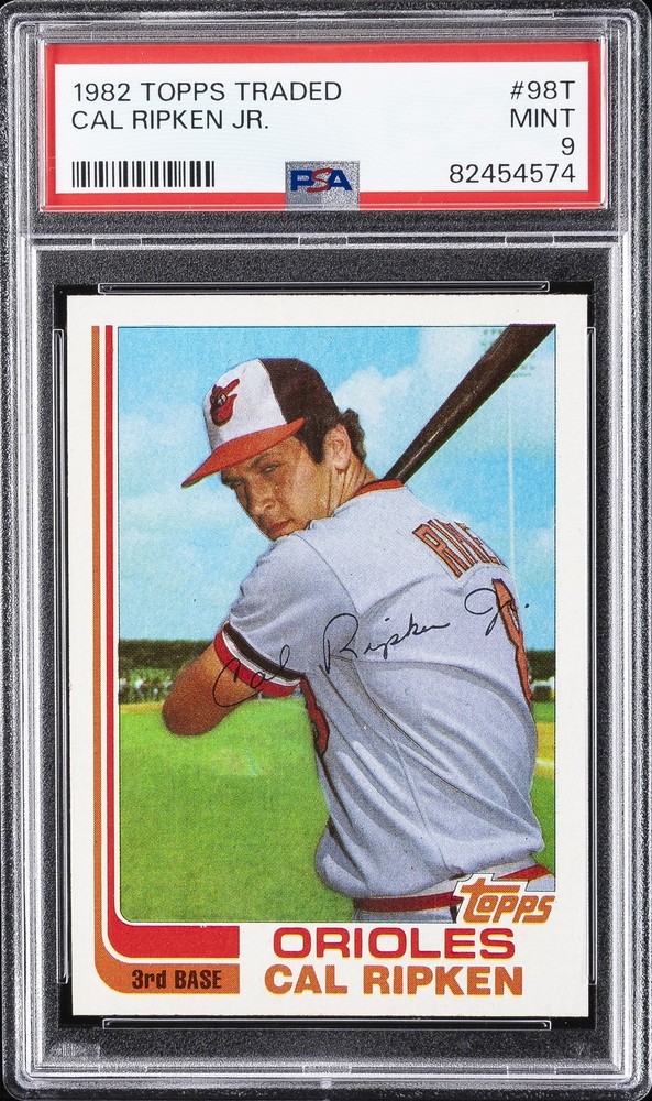 1982 TOPPS TRADED #98T CAL RIPKEN JR. ROOKIE RC PSA 9