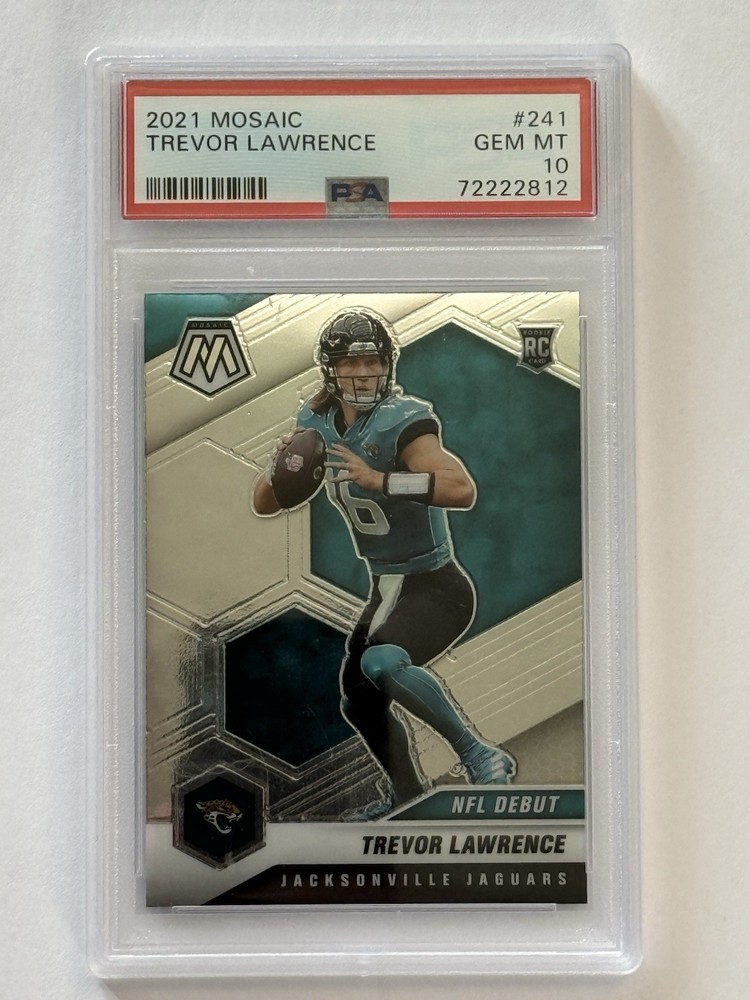 2021 Panini Mosaic NFL Debut Trevor Lawrence #241 (RC) PSA 10