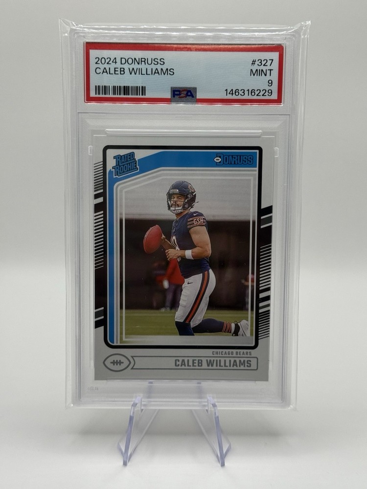 2024 Panini Donruss Rated Rookie Caleb Williams #327 PSA 9