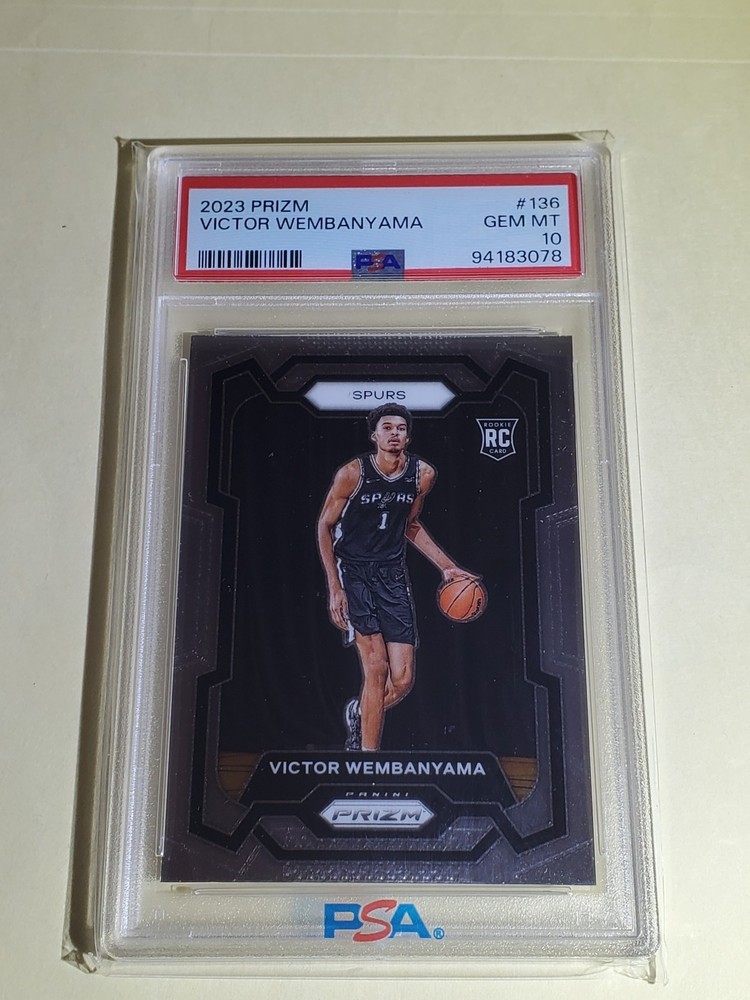 2023 Prizm Victor Wembanyama RC #136 PSA10 GEM MINT