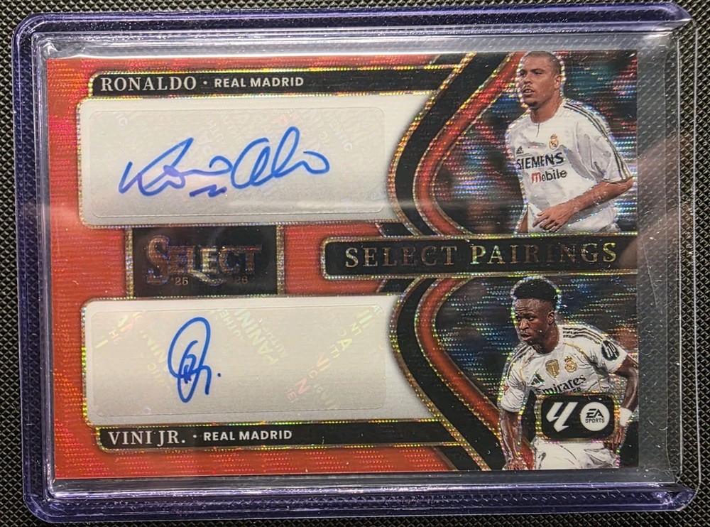 2025-26 Panini Select La Liga Ronaldo Vini Jr. Pairings Dual Auto