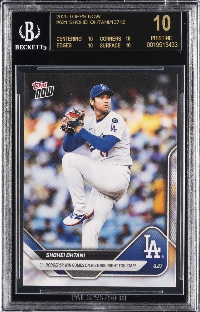 2025 TOPPS NOW #621 SHOHEI OHTANI BGS 10 BLACK LABEL