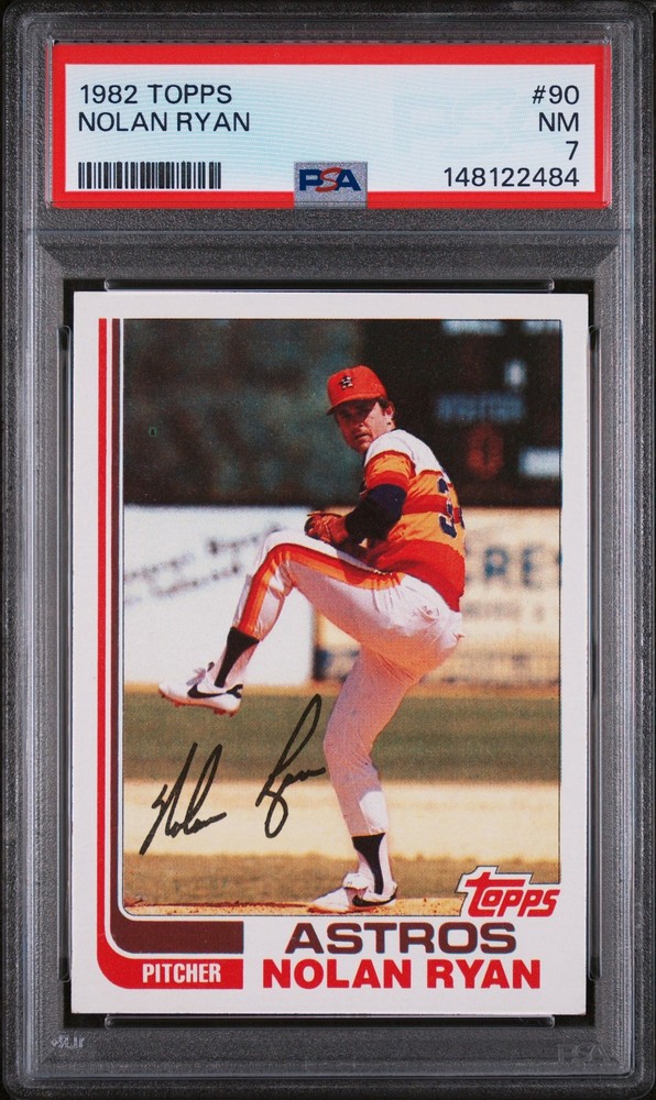 1982 TOPPS #90 NOLAN RYAN PSA 7 view 1