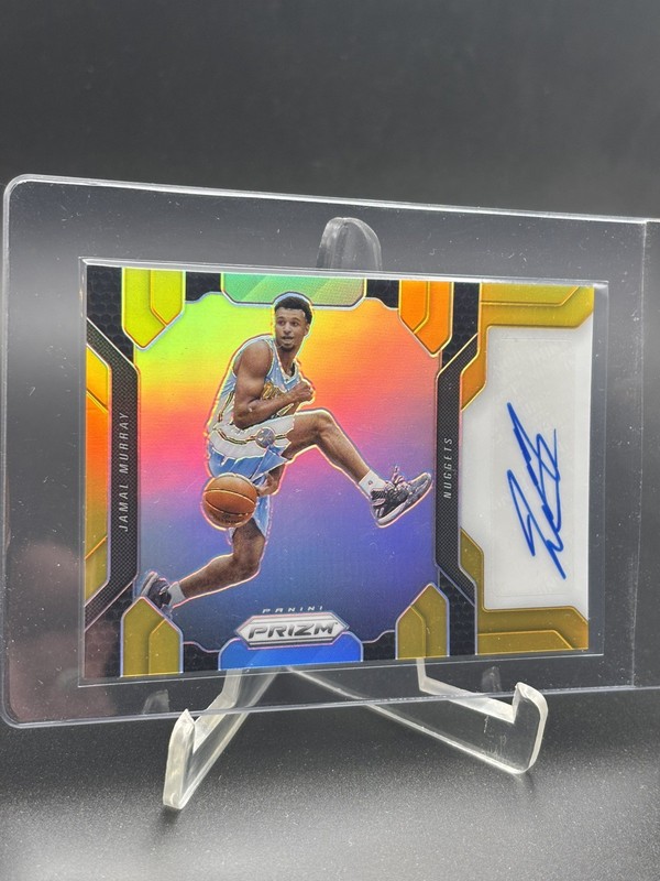 2016-17 Panini Prizm Jamal Murray Gold Auto #05/10 Rookie #91 Nuggets view 2