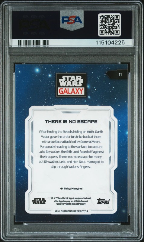 2024 Topps Chrome Star Wars Galaxy There Is No Escape #11 PSA 9 view 2