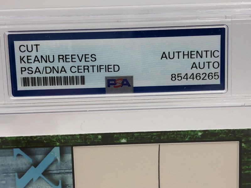 KEANU REEVES PSA AUTO 1/1 Custom Card 3 x 5" Signed Authentic 1 of 1 THE MATRIX view 2