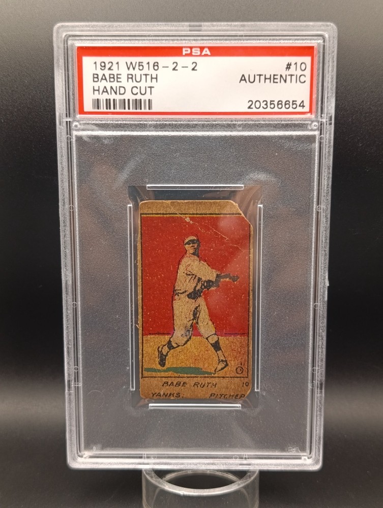 1921 W516 - 2 - 2 BABE RUTH #10 (Pitcher) Hand-Cut  graded PSA A (AUTHENTIC)