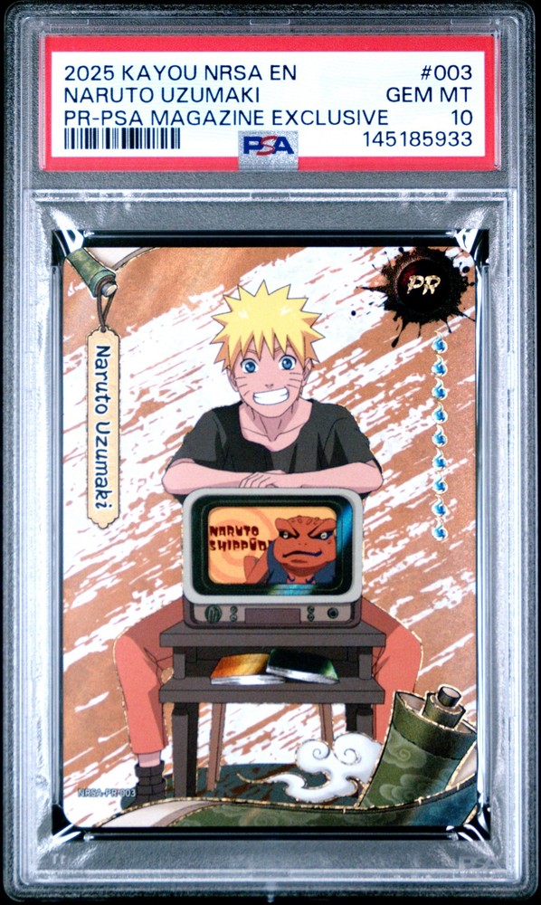 2025 PSA MAGAZINE EXCLUSIVE #003 NARUTO UZUMAKI PSA 10
