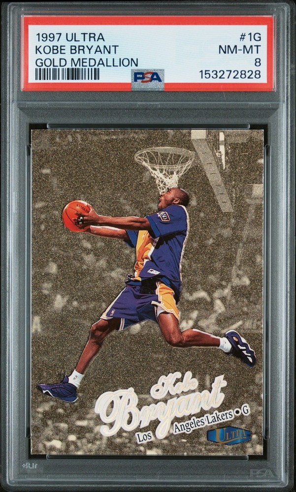 1997 FLEER ULTRA GOLD MEDALLION #1G KOBE BRYANT PSA 8