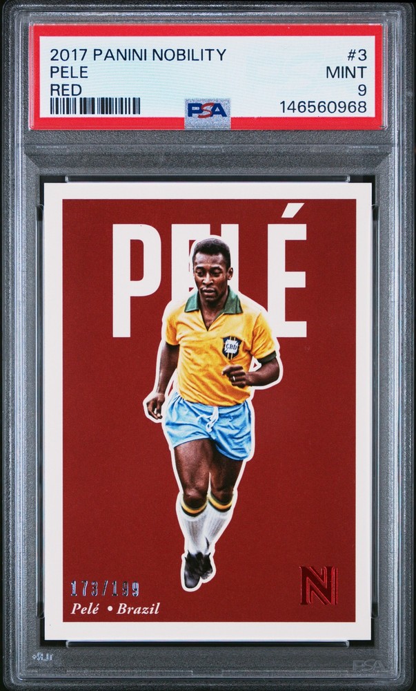2017 PANINI NOBILITY RED #3 PELE 173/199 PSA 9