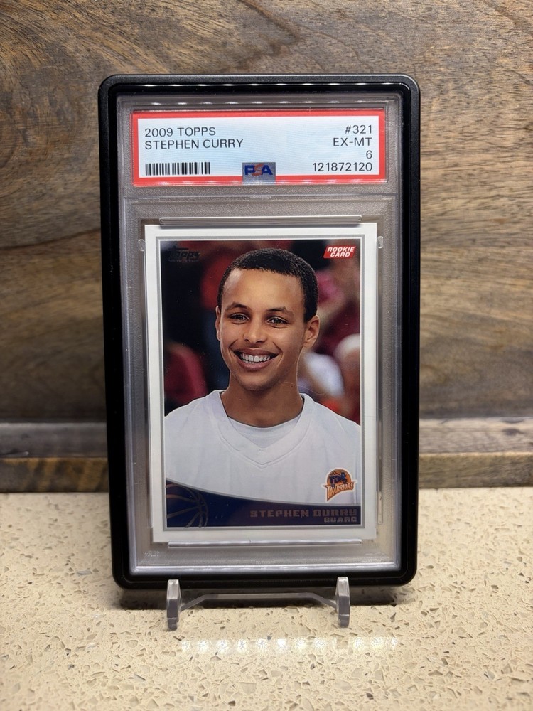 2009-10 Topps Stephen Curry Rookie RC #321 Warriors PSA 6
