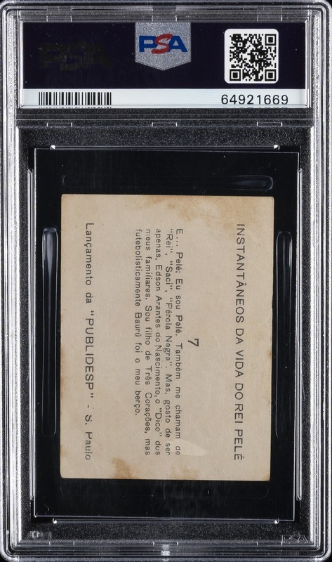1964 INSTANTANEOS DA VIDA DO REI PELE #7 PELE PSA 1 view 2