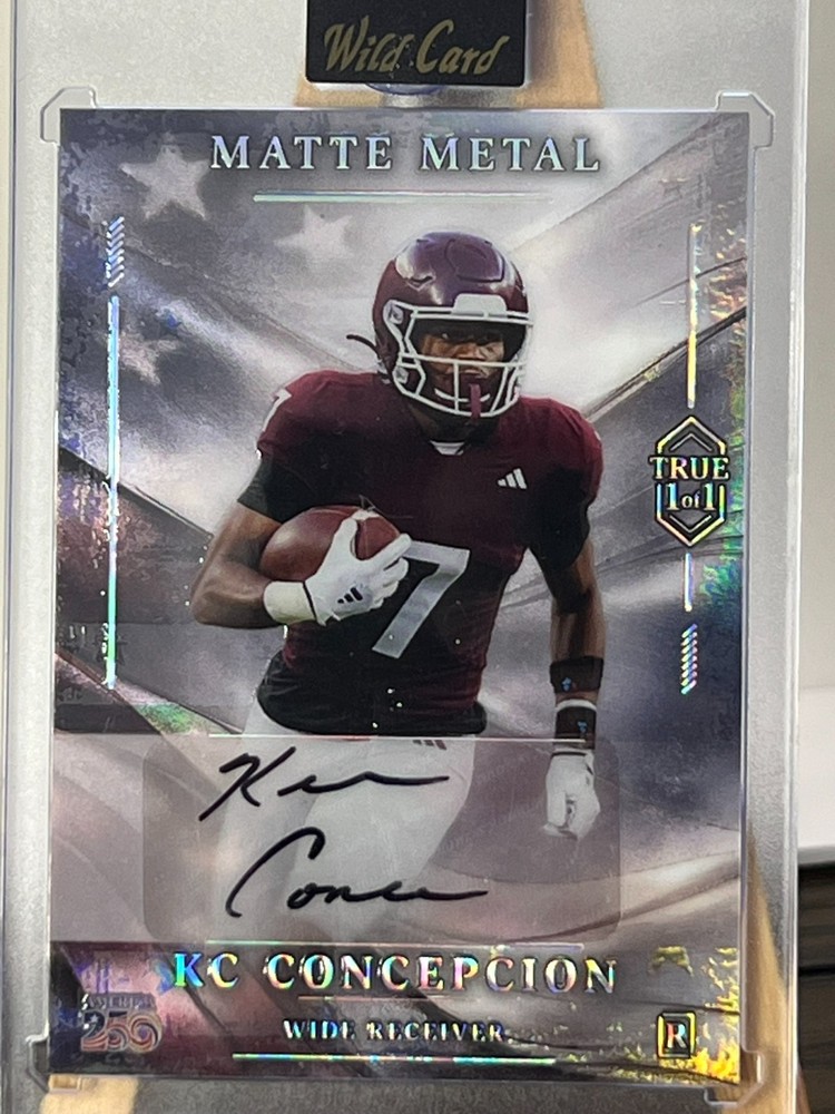 TRUE 1/1 KC CONCECION RC AUTO CLEVELAND BROWNS 2026 WILD CARD AMERICA 250th