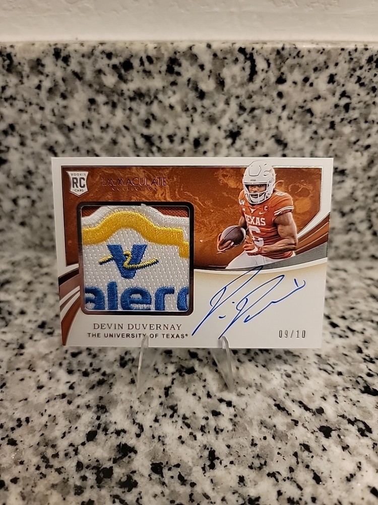Devin Duvernay 2020 Panini Immaculate Collection RC Auto Patch SP /10 #117