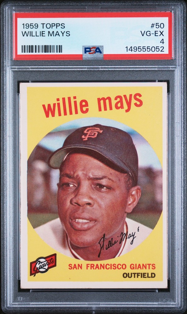 1959 TOPPS #50 WILLIE MAYS PSA 4