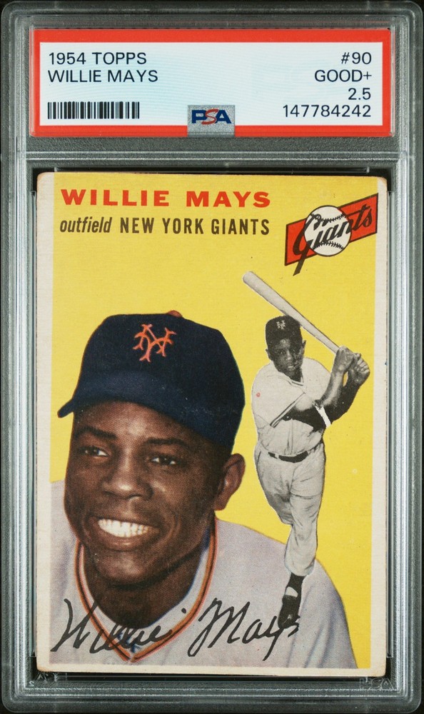 1954 TOPPS #90 WILLIE MAYS PSA 2.5
