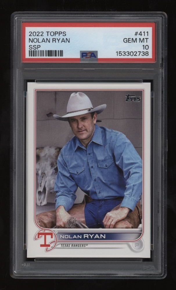 2022 Nolan Ryan PSA 10 Topps Baseball SSP Short Print #411 *NICE* Invest NOW