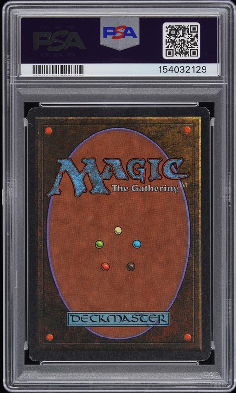 1993 MAGIC: THE GATHERING UNLIMITED EDITION MOX SAPPHIRE PSA 7 view 2