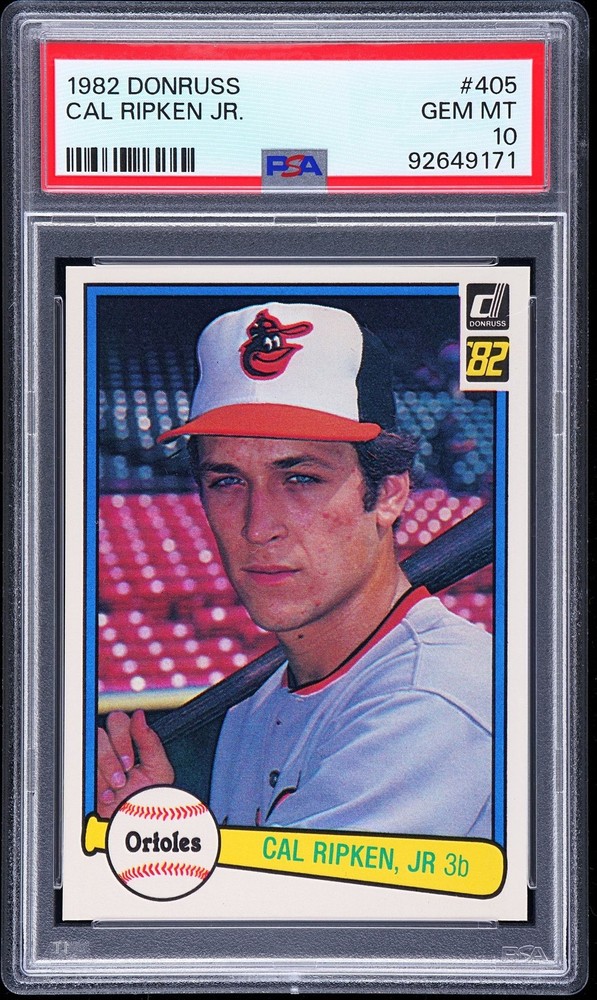 1982 DONRUSS #405 CAL RIPKEN JR. ROOKIE RC PSA 10