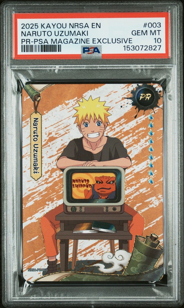 2025 PSA MAGAZINE EXCLUSIVE #003 NARUTO UZUMAKI PSA 10