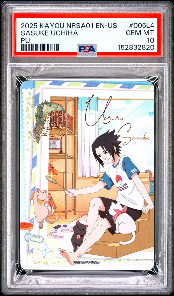 2025  KAYOU NARUTO SMRITI COLLECTIBLE CARD NRSA01 SASUKE UCHIHA PSA 10