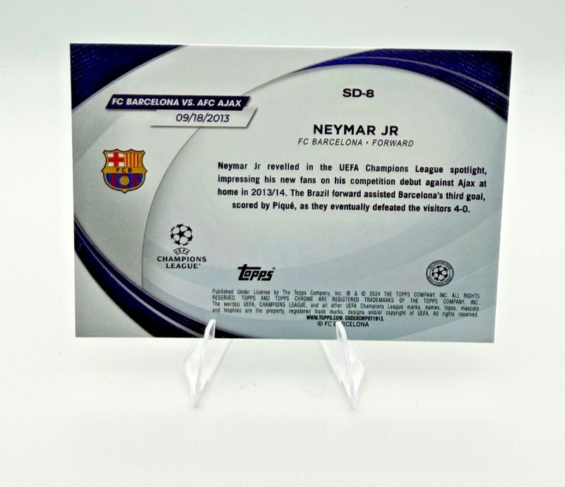 2023-24 Topps Chrome UEFA Club Competitions - Starball Debuts Neymar Jr #SD-8 view 2