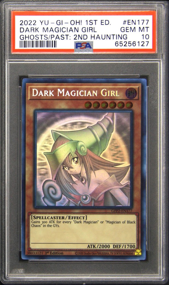 2022 YU-GI-OH! GHOSTS FROM THE PAST: THE 2ND HAUNTING DARK MAGICIAN GIRL PSA 10