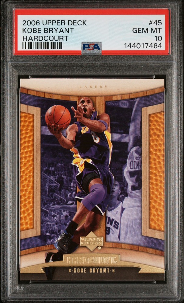 2006 UD HARDCOURT #45 KOBE BRYANT PSA 10
