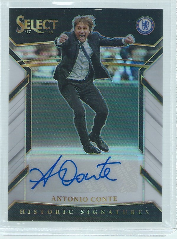 ANTONIO CONTE 2017-18 PANINI SELECT HISTORIC SIGNATURES AUTO WHITE PRIZM #D /99