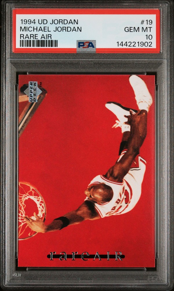 1994 UPPER DECK MJ RARE AIR #19 MICHAEL JORDAN PSA 10