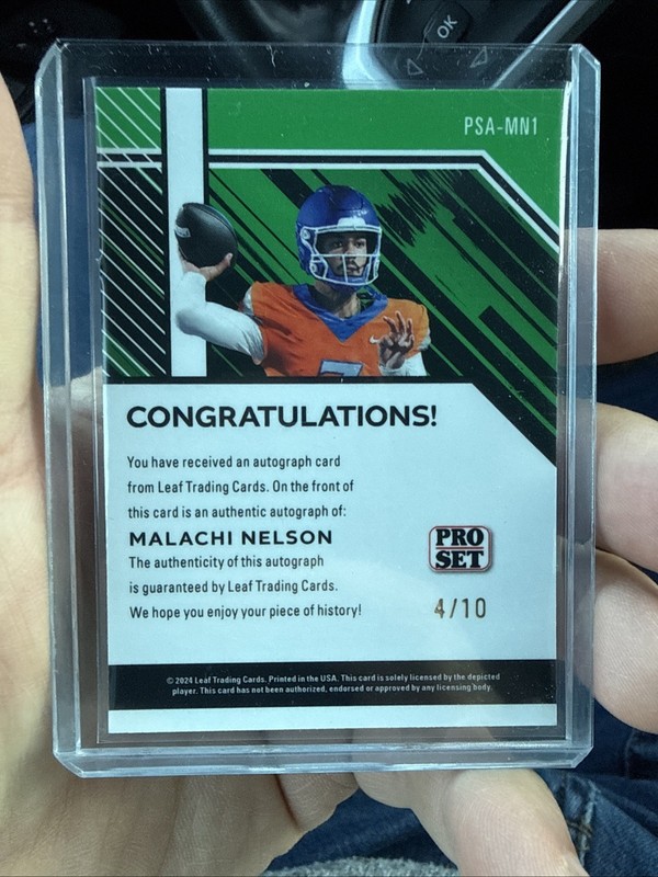 2024 Leaf Metal Collective - Pro Set 1989 Autographs Malachi Nelson PSA-MN1 4/10 view 2