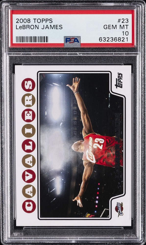 2008 TOPPS #23 LEBRON JAMES PSA 10