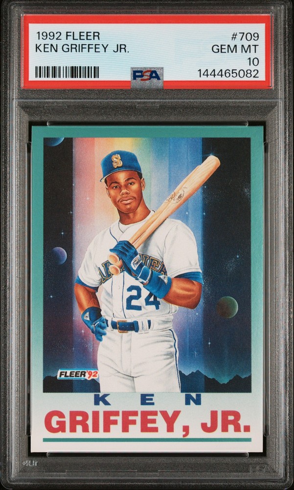 1992 FLEER #709 KEN GRIFFEY JR. PSA 10
