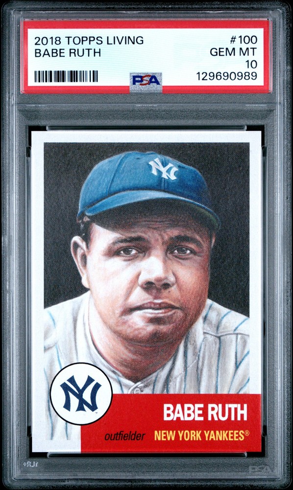 2018 TOPPS LIVING #100 BABE RUTH PSA 10
