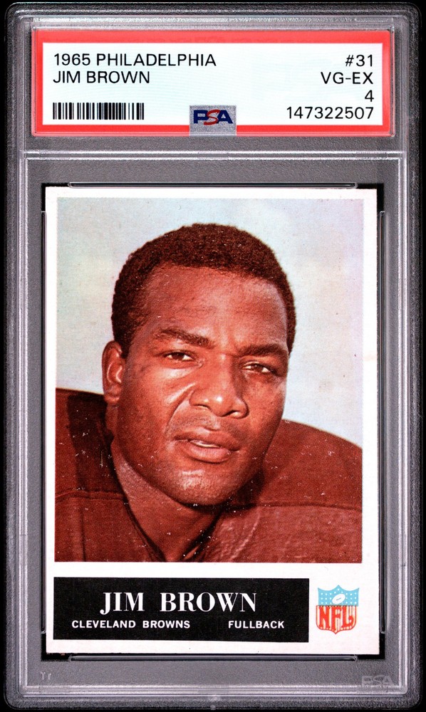 1965 PHILADELPHIA #31 JIM BROWN PSA 4