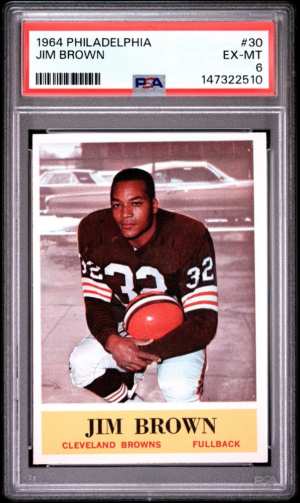 1964 PHILADELPHIA #30 JIM BROWN PSA 6