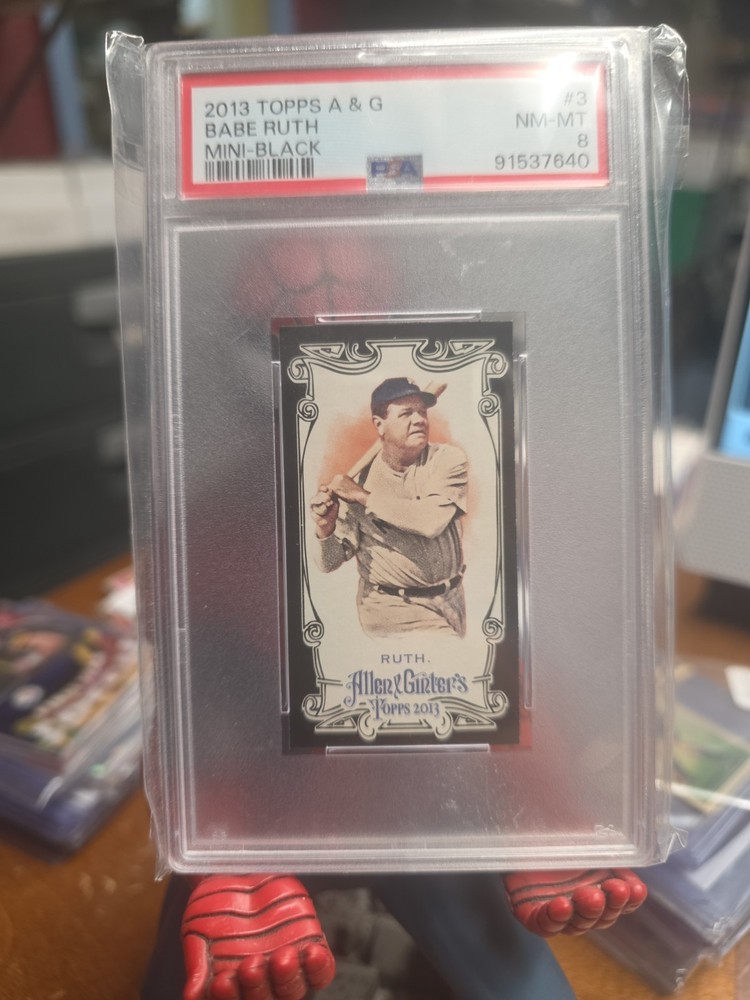 2013 Topps Allen & Ginter Black Mini #3  BABE RUTH New York Yankees PSA 9